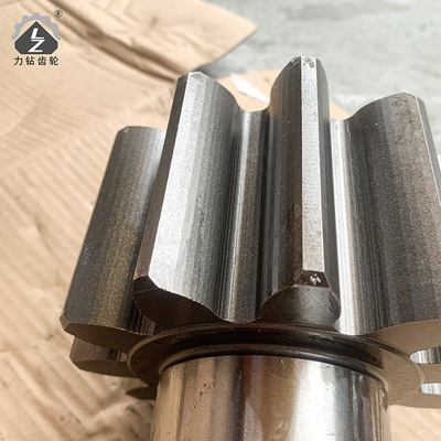HD400 Swing Pinion Shaft 11 Teeth 24 Keys Hydraulic Excavator Swing Gearbox