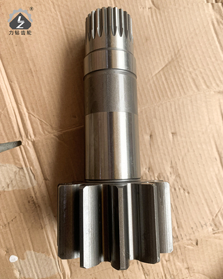 HD400 Swing Pinion Shaft 11 Teeth 24 Keys Hydraulic Excavator Swing Gearbox