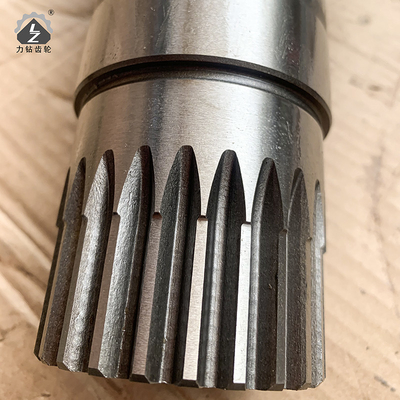 HD400 Swing Pinion Shaft 11 Teeth 24 Keys Hydraulic Excavator Swing Gearbox