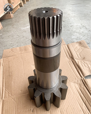 HD400 Swing Pinion Shaft 11 Teeth 24 Keys Hydraulic Excavator Swing Gearbox