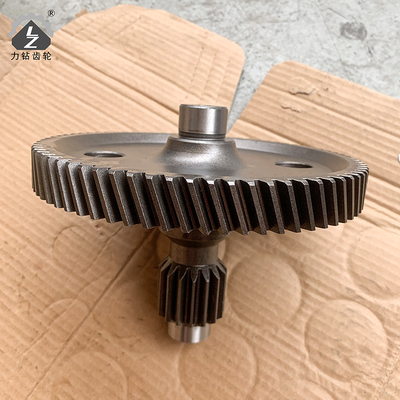 Heat Treatment Excavator Gear PC60 6 Large Oblique Teeth Of Rotary Gearbox